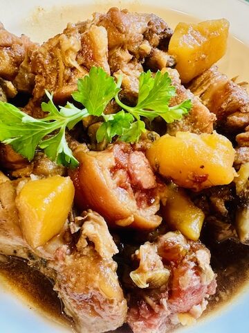 Chinese-Jamaican Chicken & Pig tails