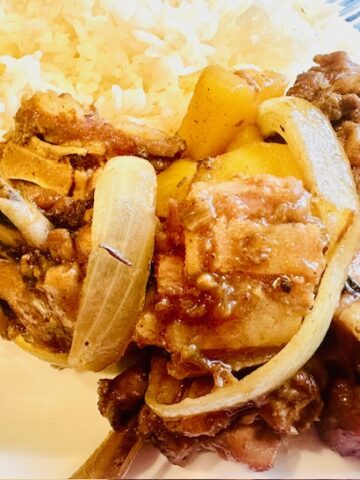 Chinese-Jamaican Chicken & Pig tails